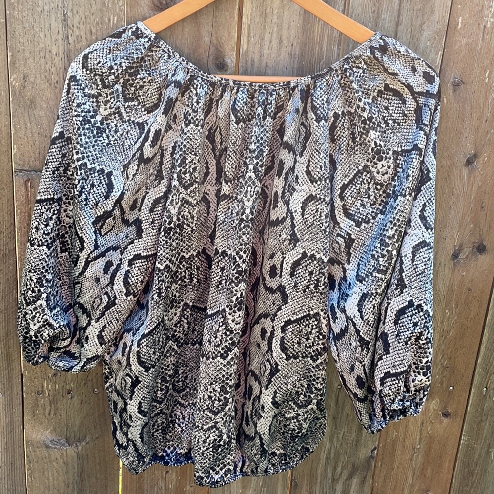 Ellen Tracy 3/4 quarter sleeve women’s blouse size small - Picture 2 of 6